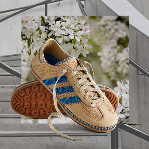 CLOT X ADIDAS GAZELLE - LINEN KHAKI/LIGHT BLUE