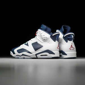 AIR JORDAN 6 RETRO 'OLYMPIC' - WHITE/VARSITY RED