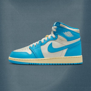 AIR JORDAN 1 RETRO HIGH OG 'UNC REIMAGINED' (GS) - DARK POWDER BLUE/SAIL