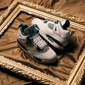 AIR JORDAN 4 RETRO 'OXIDIZED GREEN' - WHITE/OXIDIZED GREEN