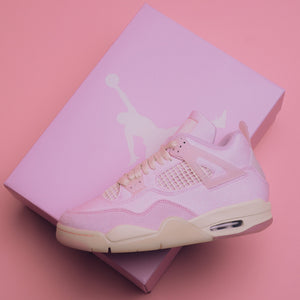 WOMEN'S AIR JORDAN 4 RETRO 'ICED CARMINE' - PEARL PINK/ICED CARMINE