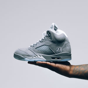 AIR JORDAN 5 RETRO 'WOLF GREY' - LIGHT GRAPHITE/WHITE