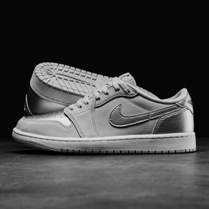 AIR JORDAN 1 RETRO LOW OG 'SILVER' - NEUTRAL GREY/METALLIC SILVER