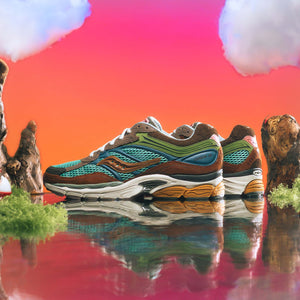 POLITICS X SAUCONY PROGRID OMNI 9 - BLUE/BROWN