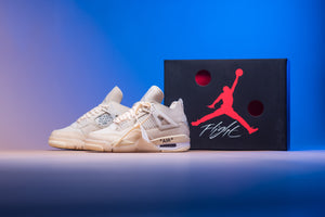 WMNS Off-White x Air Jordan 4 'Sail'