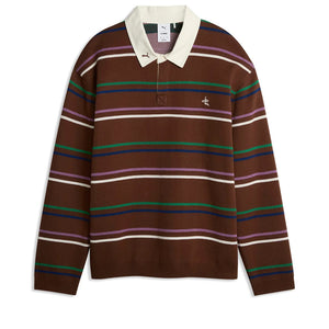 le PÈRE x Puma Knitted Rugby Polo - Potting Soil