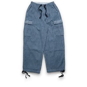 Pleasures Visitor Cargo Pants - Indigo Cord