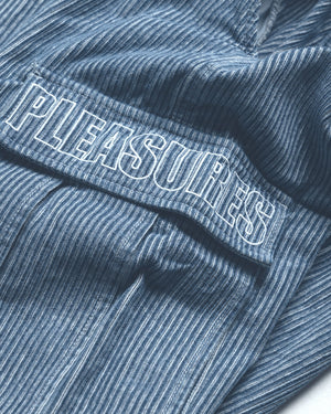 Pleasures Visitor Cargo Pants - Indigo Cord