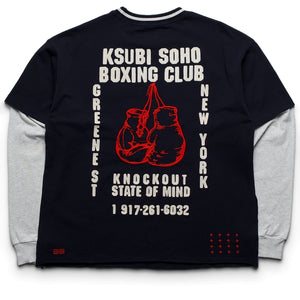 Ksubi Club Ekcess Layered L/S Tee - Deep Navy