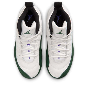 Jordan 12 Retro 'Bucks' (PS) - Summit White/Gorge Green