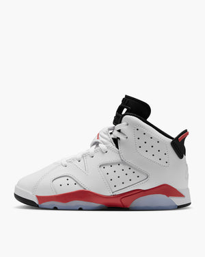 Jordan 6 Retro 'Infrared' (PS) - White/Light Crimson