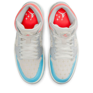 Women's Air Jordan 1 Mid - Sail/Blue Chill