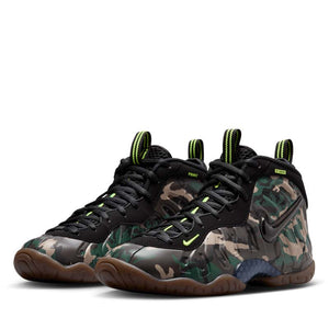 Nike Little Posite Pro Premium 'Green Camo' (GS) - Black/Black