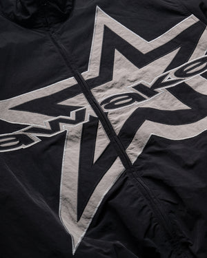 Awake NY Full Zip Star Track Jacket - Black