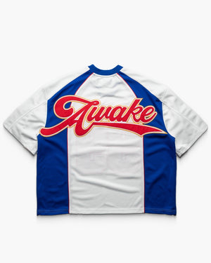 Awake NY Script Football Jersey - White