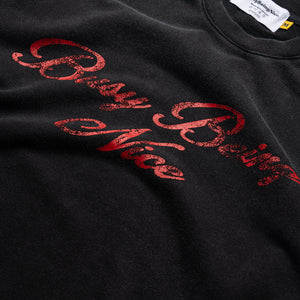 Politics Busy Being Nice Thermal Layered Tee - Black