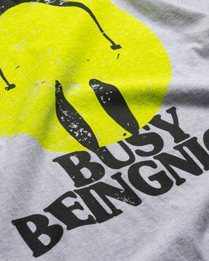 Politics Busy Being Nice What's The Matter? Tee - Ash - detail