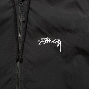 Stussy Waxed Cotton Beach Shell Jacket - Black