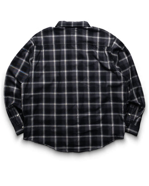 Born x Raised Lightweight Flannel Shirt - Black/Grey