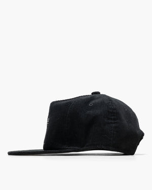 Born x Raised Compliments Of BXR Corduroy 5 Panel Snapback - Black
