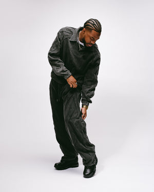 Criminal Damage Wavy Seam Training Pants - Washed Black