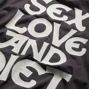 Diet Starts Monday SL&D Athletic Tee - Vintage Black/Dusty Rose