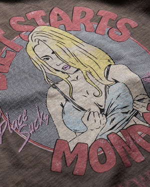 Diet Starts Monday Hollywood Tee - Vintage Black - detail