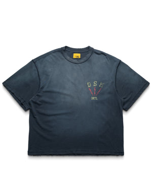 Diet Starts Monday Bolt Tee - Washed Navy/Red - front