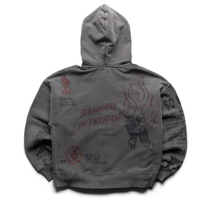Ksubi Skool Halen Zip Hoodie - Charcoal Fade