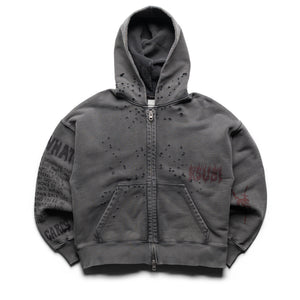 Ksubi Skool Halen Zip Hoodie - Charcoal Fade