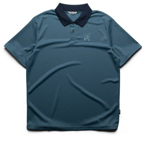 Malbon Golf Fairway Hex Polo - Slate