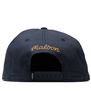 Malbon Golf M Script Snapback - Blueberry
