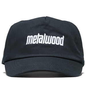 Metalwood Studio Metal Logo 5 Panel Hat - Black