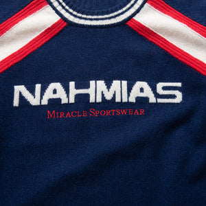 Nahmias Miracle Sportswear Crewneck Sweater - Cobalt