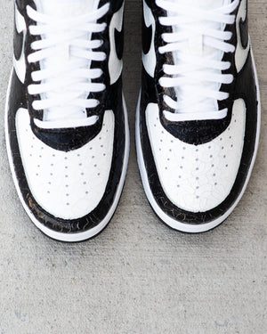Nike Air Force 1 'Cracked Leather' - Black/White