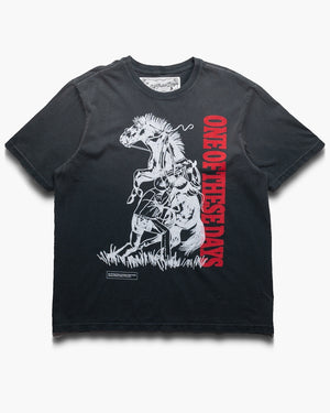 One Of These Days Anyhow Tee - Sun Faded Black