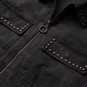 Pleasures Cowhide Work Jacket - Black