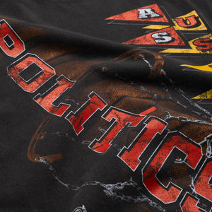 Politics Hoop Tee - Vintage Black