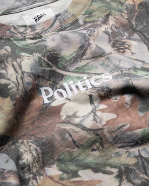 Politics Serif Tee - Vintage Camo
