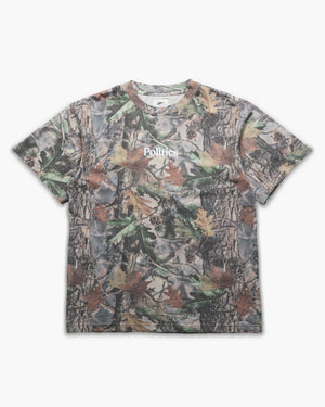 Politics Serif Tee - Vintage Camo