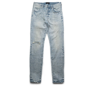 Purple Brand Low Rise Skinny Leg Worn Reflective Jean - Light Indigo