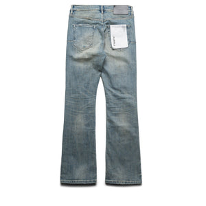 Purple Brand Low Rise Flared Leg Rip and Repair Jean - Light Indigo