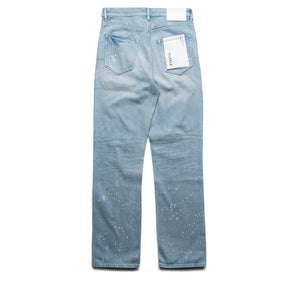 Purple Brand Mid Rise Straight Leg Bleach Splatters Jean - Light Indigo