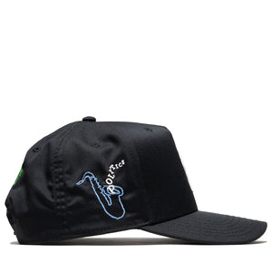 Politics x Pleasures Jazz Fest A-Frame Snapback - Black