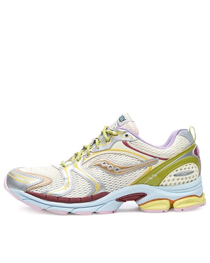 Evelynn World x Saucony Progrid Triumph 4 'Mom Shoe' - Silver/Matcha