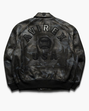 Avirex Camo Icon Jacket - Black Camo