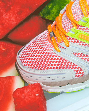 Larry June x Adidas Adistar Control 5 'Watermelon Smoothie' - Semi Lucid Red/Semi Solar Slime