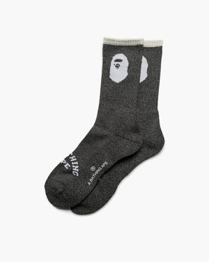A Bathing Ape Ape Head Line Socks - Black