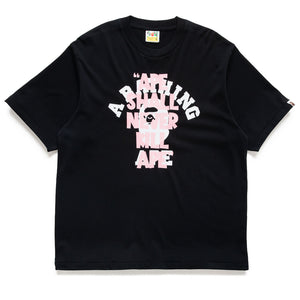A Bathing Ape Ape Shall Never Kill Ape College Tee - Black