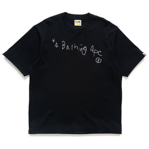 A Bathing Ape Hand Draw Tee - Black